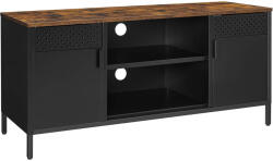 SONGMICS Comoda TV SONGMICS 120 cm, 2 usi si rafturi reglabile, vintage (EZ-LTS103B01) Comoda