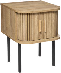 Atmosphera Créateur d'intérieur Noptiera Atmosphera Colva bej cu 2 usi si picioare metalice, 40x40x53 cm (JJ-184921)