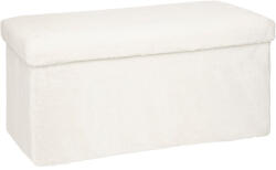 Atmosphera Créateur d'intérieur Taburet pliabil cu depozitare Atmosphera Ezzio, alb, 76x38x38 cm (JJ-192921)