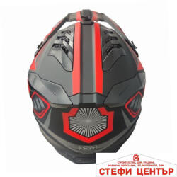 Paolo Кросова Каска 127 - L - Matt Black/Red (721343) Мотоциклетна каска, шлем
