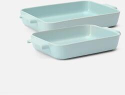 FABINI Sütőedény készlet Terra Standard, 24 x 18 cm + 33 x 24 cm, 2 db - Kerámia sütőtál készlet, világoskék (113711401121025)