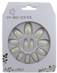 VV Meijiaer Set 12 Unghii False Oglinda, VV Meijiaer, Alb (VES2038)