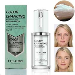 TLM Fond de ten, Pentru Toate Tipurile de Ten, TLM, Color Changing, Green, 40 ml (VES3022)