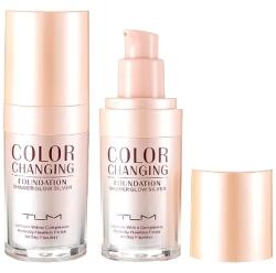 TLM Fond de Ten Stralucitor, TLM, Color Changing, Shimmer Glow Silver, 30 ml (VE0320)