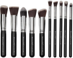 SensoPro Set 10 pensule machiaj, SensoPRO, Black, husa inclusa (TS1559)