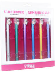 Style Set 6 creioane de ochi cu sclipici, Style, Studio Shimmers (TS2569)