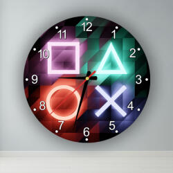  Playstation Ikonok kör alakú falióra