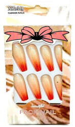 Fashion Nail Set 12 Unghii False Degrade, Fashion Nail, 02 (VES2041)