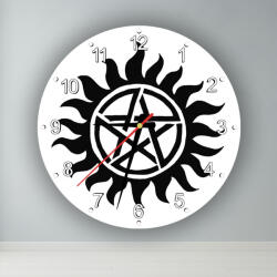  Supernatural - Pentagram Tattoo kör alakú falióra