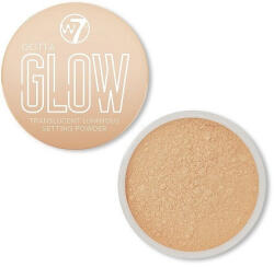 W7 Pudra translucida pentru fixarea machiajului, W7, Gotta Glow, Translucent Luminous Setting Powder, 15 g (VES1481)