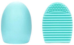 Makeup Brush Egg - Accesoriu din silicon pentru curatarea pensulelor de machiaj, Culoarea Albastru (TS1122)