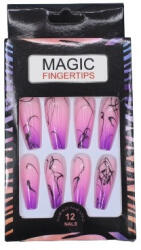 Magic Fingertips Set 12 Unghii False cu Aspect natural, Magic Fingertips, 02 (VES1985)