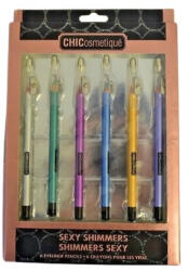 Chicosmetique Set 6 creioane de ochi cu sclipici, Chicosmetique, Shimmers (TS2565)
