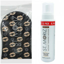 St. Moriz Set Autobronzare Profesionala St Moriz Spuma XL Medium + Manusa Aplicare (TS1010)