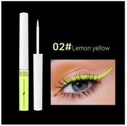 Derol Tus de ochi colorat, Derol, Eyeliner lichid, 02 Lemon Yellow, 4 ml (VES2913)