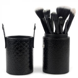 Makeup Set 12 Pensule Machiaj, Etui negru depozitare (TS0651)