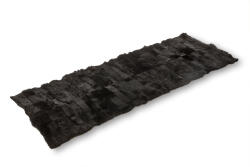 Wooline Birkabőr szőnyeg sima fekete színben 160 x 60 cm - birkabőr