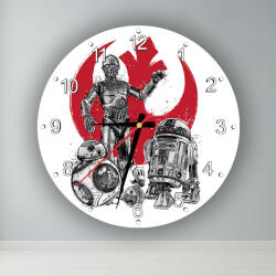  Star Wars droidok kör alakú falióra