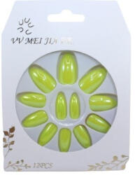 VV Meijiaer Set 12 Unghii False Oglinda, VV Meijiaer, Verde Neon (VES2032)