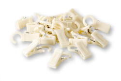 Wooline Műanyag függönycsipeszek akasztóval, fenyő - műanyag