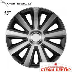 Versaco Тасове за джанти 13'' Versaco Carbon Aviator - Silver / Black (56127) - steficenter