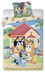Bluey Family Home gyerek, ovis ágyneműhuzat 100×135 cm, 40×60 cm