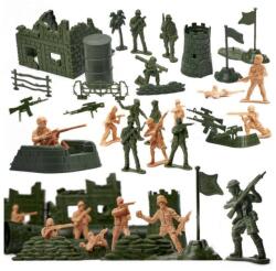  Jucarie militar, 40 soldati, accesorii, 5 cm Figurina