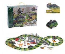  Jucarie dinotrack Set pista Dinozauri, Interactiva, Cu Masina si alte accesorii, pentru copii + 3 ani