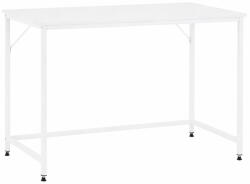 Sersimo Birou alb cu blat MDF si cadru metalic, 100x50x76 cm, modern (HF-0042)