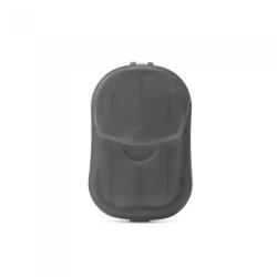  Kit sapuniera, 20 foi de sapun, 70 x 43 x 16 mm, model simplu, negru