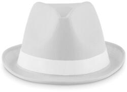  Palarie colorat din poliester, panglica nu este inclusa, 11 cm x 27 cm, alb