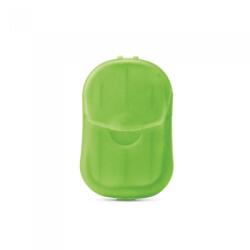  Kit sapuniera, 20 foi de sapun, 70 x 43 x 16 mm, model simplu, verde