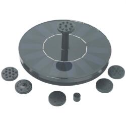  Kit solar, fantana cu incarcare solara, 7 capete schimbabile, negru