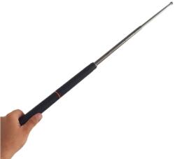  Baston telescopic profesional din otel, 96 cm, 3 sectiuni, husa, cutie, maner cauciuc