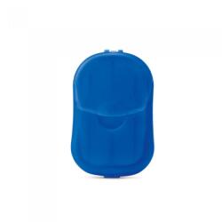  Kit sapuniera, 20 foi de sapun, 70 x 43 x 16 mm, model simplu, albastru