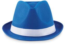 Palarie colorat din poliester, panglica nu este inclusa, 11 cm x 27 cm, albastru