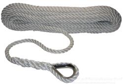 Fse Robline Poliészter horgonykötél acél kötélszívvel 30 m, Φ 12 mm (563523)