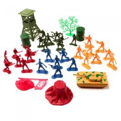  Jucarie 37 figurine soldati, si baza, 3 ani+, Multicolor Figurina