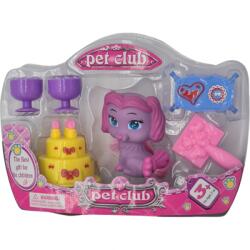  Jucarie pet club, catelusa si accesorii, mov Figurina