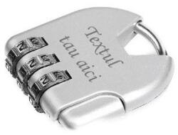  Lacat din metal cu cifru personalizat gravat text. 35 mm