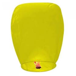  Lampion zburator, flippy, hartie biodegradabila, galben, 30 x 35 cm