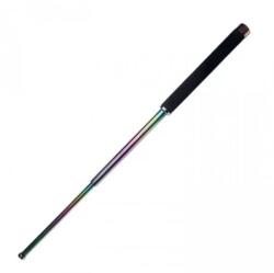  Baston telescopic din otel, fade, 64 cm, 3 sectiuni, husa, cutie, maner burete