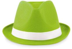  Palarie colorat din poliester, panglica nu este inclusa, 11 cm x 27 cm, verde,