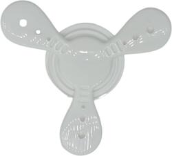  Jucarie disc de aruncat, alb, 14 cm latime