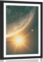 Dovido Poszter paszportuval kilátás az űrből - 60x90 black