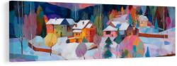 Dovido Kép karácsonyi táj házikókkal - 135x45