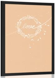Dovido Poszter Love felirattal minimalista kivitelben - 30x45 no frame