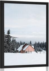 Dovido Poszter kunyhó a havas tájban - 40x60 no frame
