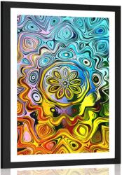 Dovido Poszter paszportuval kreatív színes művészet - 40x60 white