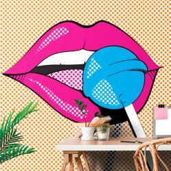 Dovido Öntapadó tapéta pop art nyalóka - 490x330